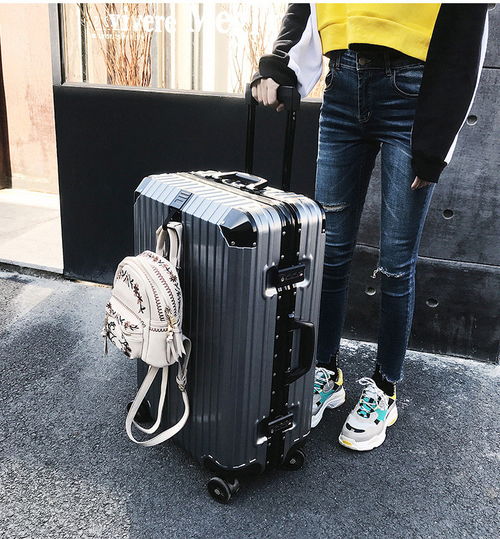 小童馬 鋁框拉桿箱旅行萬向輪行李箱20韓版女男24學生密碼箱皮箱28寸c